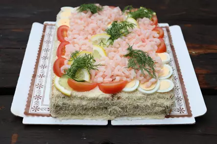 Katkar.voileipäkakku 18 heng. - Voileipäkakut - 0498 - 1